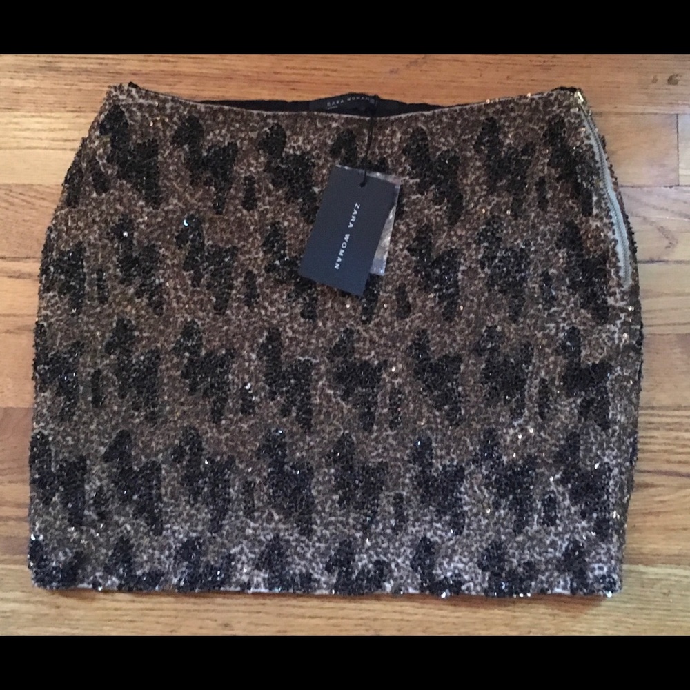 Zara Woman Beaded Mini Sz. Sm NWT